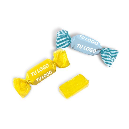 Caramelos clásicos de 2 lazos con envoltorio personalizado